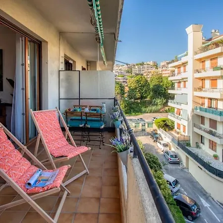 L45 St Marguerite Sea View/ Balcon, Parking Wifi Apartment Nice